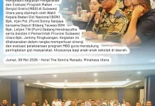 Pemkab Sitaro Dukung Program MBG, Wabup Hadiri Evaluasi di Sulut