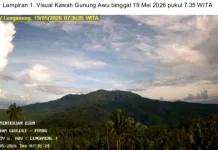 Gunungapi Awu Sangihe Naik Level Waspada ke Siaga