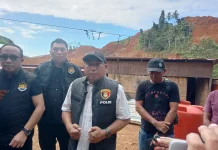 Polres Sangihe Pasang Garis Polisi dan Pasang Baliho Larangan di Bowone