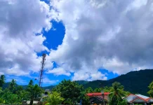 Secara Umum Cuaca Kepulauan Sangihe  Berawan hingga Hujan Ringan