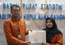 BPS Sangihe Tetapkan Pegawai Teladan Triwulan I Tahun 2026