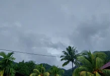Cuaca Sangihe Berawan hingga Hujan Ringan