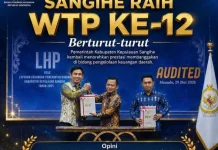 Pemda Sangihe Berhasil Pertahankan Opini WTP ke-12 Kalinya Berturut-turut