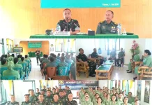 Tingkatkan Pemahaman Hukum, Kodim 1301/Sangihe Terima Kunjungan Kakumdam