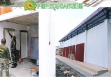 Dandim Sangihe Tinjau Pembangunan Koperasi Merah Putih Sitaro