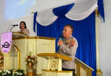 Wakapolres Ajak Jemaat GMIST Nazareth Lesa Jaga Kamtibmas