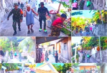 TNI AD Sigap Evakuasi Warga Kawaluso Pasca Gempa