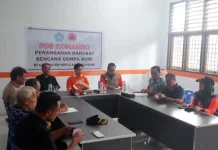 Bupati Sangihe Pimpin Rakor Penanganan Bencana Gempa Magnitudo 7,7
