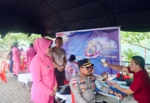 Bakti Kesehatan Polres Sangihe Bentuk Pengabdian Nyata di HUT Bhayangkara ke-80