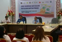 Penyaluran Bantuan Pangan di Sangihe Februari Maret 100 Persen