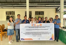 Polnustar dan Damkar Sangihe Edukasi Kelompok Sengkanaung  Aman Gunakan LPG