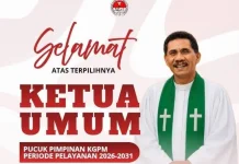 Gembala Tedius Batasina Resmi Nakodai KGPM 2026 -2031