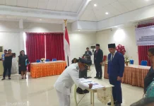 Bupati Sangihe Lantik 16 Pejabat, Tekankan  Profesionalisme ASN