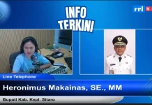 Erupsi Karangetang, Bupati Sitaro : Warga Tingkatkan Kewaspadaan