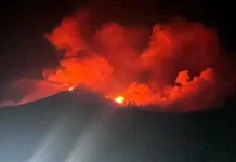 Gunung Karangetang Erupsi, PLT Bupati Sitaro Himbau Warga Waspada