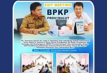 Plh Sekda Sitaro Hadiri Exit Meeting Evaluasi Kinerja PDAM