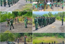 Asah Profesionalisme Prajurit, Kodim 1301/Sangihe Gelar Latihan Menembak