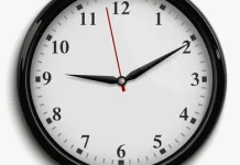 Jam Dinding Penunjuk Waktu Fungsional