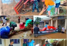 Babinsa Kodim 1301/Sangihe Sigap Bantu Korban Longsor dan Banjir di Lelipang