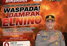 Kapolres Sangihe Imbau Warga Waspadai Dampak El Nino