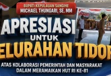 Bupati Apresiasi Kolaborasi Warga Tidore Percantik Lingkungan