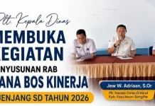 Plt. Kadis Dikbud Sangihe Kumpul Pengelola BOS Kinerja SD se Kabupaten Kepulauan Sa