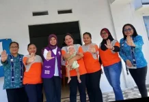 Ketua TP PKK Tabukan Utara Kunjungi Posyandu Kampung Tola