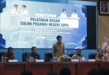 Bupati Sangihe Michael Thungari Tutup Latsar bagi 137 CPNS