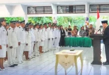 Bupati Sangihe Thungari Lantik 97 PJ Kapitalaung Pasca Berakhirnya Periode