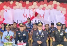 Polsek Tamako Gelar Upacara HUT RI ke-81 di Kampung Pokol
