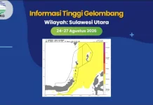 Waspada Gelombang Tinggi di Perairan Sangihe
