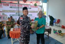 Danlanal Tahuna Kagumi Kerukunan Umat di Sangihe