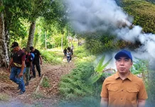 Bupati Sangihe Bersama Forkopimda dan Relawan Tinjau Titik Kebakaran Gunung Awu