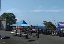 Danlanal Tahuna Tegaskan Komitmen Jaga Kedaulatan Maritim di Perbatasan