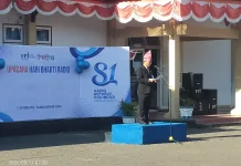 Kepsta Tahuna Viktorianus Pimpin Upacara Peringatan Hari Radio ke -81