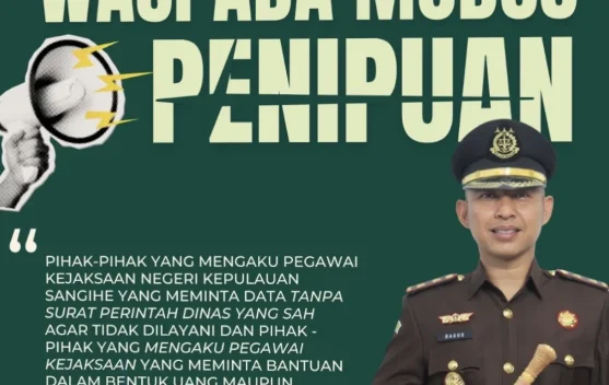 Kejari Sangihe Ingatkan Warga Waspada Modus Penipuan