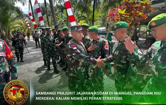 Pangdam XIII Merdeka  Motivasi Prajurit di Miagas