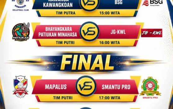Final Kejurprov Voli U-18 Sulut Digelar Minggu