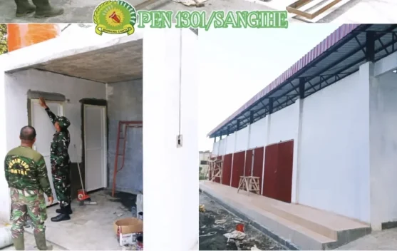 Dandim Sangihe Tinjau Pembangunan Koperasi Merah Putih Sitaro