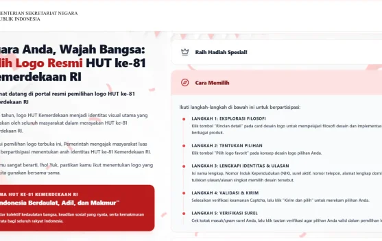 Cara Voting Logo HUT Ke-81 RI 2026, Ada Hadiah Menarik Bagi Partisipan