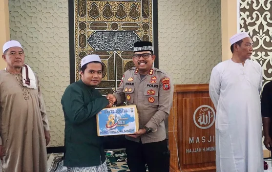Silaturahmi dengan Jemaah, Kapolres Sangihe Perkuat Kedekatan Polri dan Masyarak