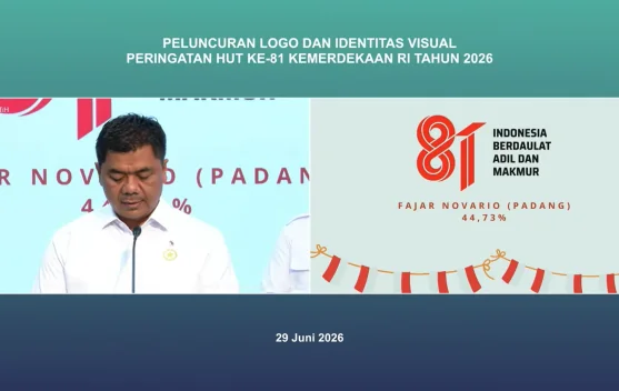 Logo Karya Fajar Novario Resmi Jadi Identitas HUT Ke-81 RI 2026