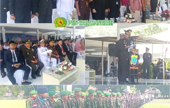 Hut-80 Bhayangkara Jadi Momentum Perkuat Sinergi TNI-Polri di Sangihe