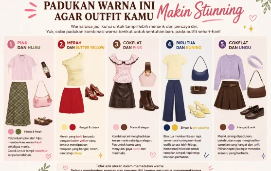 Padukan Warna Ini agar Penampilan Kamu Makin Stunning