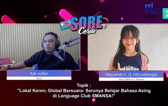 SMAN 1 Tahuna Bentuk Komunitas Bahasa Asing Language Club