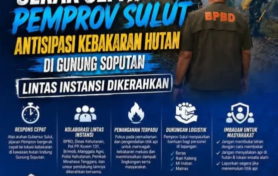 Pemprov Sulut Bergerak Cepat Antisipasi Karhutla Gunung Soputan