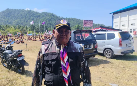 Kwartir Ranting Tahuna Induk Menggelar Perkemahan Pramuka di Manente