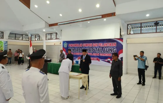 Bupati Sangihe Minta Para Pejabat Kapitalaung Benahi Tata Kelola Kampung