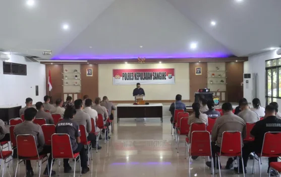 Binrohtal Polres Sangihe Tekankan Makna Saling Mengasihi
