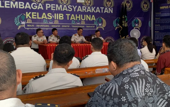 Tatap Muka Perdana, Kalapas Tahuna Zulhendri Tegaskan Tolak Pungli